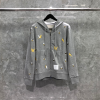 [THOM BROWNE-톰브라운] 버드 앤 비 자수 지퍼 가디건(남여공용)
