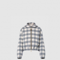 [LOUIS VUITTON-루이비통] 더블 페이스 체크 집업 재킷 1AGPEN