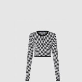 [LOUIS VUITTON-루이비통] 미니 다미에 니트 가디건 1AGAKB