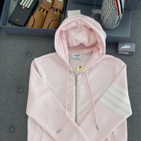 [THOM BROWNE-톰브라운] 4바 후드 집업(남여공용)