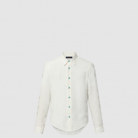 [LOUIS VUITTON-루이비통] 긴팔 자카드 실크 셔츠 1AFWRY