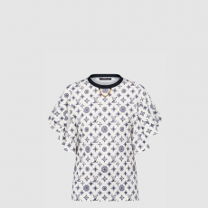 [LOUIS VUITTON-루이비통] 모노그램 플라운스 슬리브 티셔츠 1AGQB1