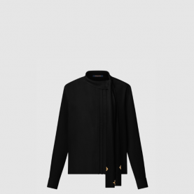 [LOUIS VUITTON-루이비통] 플리츠 디테일 펜던트 칼라 셔츠 1AGP50