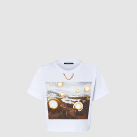 [LOUIS VUITTON-루이비통] 루이 비통 x 로랑 그라소 프린트 티셔츠 1AHIND