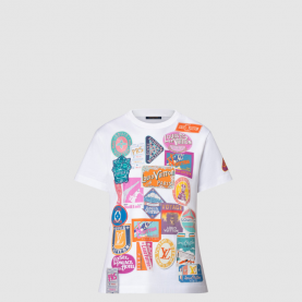 [LOUIS VUITTON-루이비통] 트래블 패치 프린트 티셔츠 1AHISJ