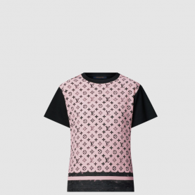 [LOUIS VUITTON-루이비통] 워시드 모노그램 프론트 티셔츠 1AIAZW