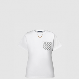 [LOUIS VUITTON-루이비통] 시그니처 플라크 티셔츠 1AHX91