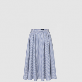 [LOUIS VUITTON-루이비통] 줄무늬 실크 플리츠 스커트 1AC1A7