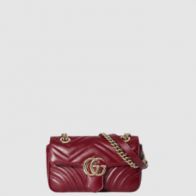 [GUCCI-구찌] GG 마몽 미니 마틀라세 숄더백