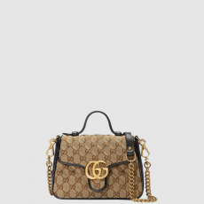 [GUCCI-구찌] GG 마몽 미니(스몰) 탑핸들백
