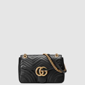 [GUCCI-구찌] GG 마몽 미디엄 마틀라세 숄더백