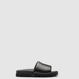 [PRADA-프라다]삼각로고 패딩 (나파 가죽) 슬라이드