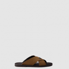 [PRADA-프라다] 스웨이드 크로스 슬라이드