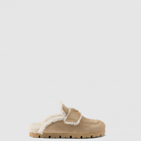 [PRADA-프라다]시어링 슬리퍼(뮬)