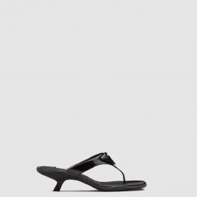 [PRADA-프라다] 브러시드 키튼힐 텅 샌들