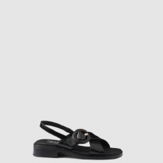 [PRADA-프라다]버클 장식 브러쉬드 가죽 샌들