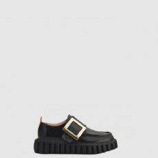 [Roger Vivier-로저비비에]비브 레인저 메탈 버클 페이턴트 가죽 로퍼