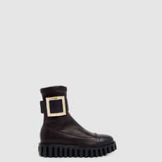 [ROGER VIVIER-로저비비에] 비브 고-틱 (Viv' Go-Thick) 메탈 버클 첼시부츠