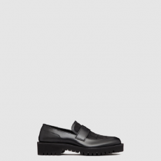 [VALENTINO-발렌티노] 용 테크니컬 패브릭 송아지 가죽 로퍼