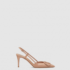 [VALENTINO-발렌티노] 에나멜 가죽 슬링백 하이힐