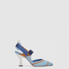 [FENDI-펜디] 자수 힐 패치 펌프스 8J8143